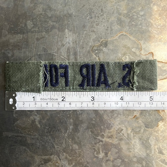 U.S. AIR FORCE embroidered tape patch - vintage - Picture 10 of 10